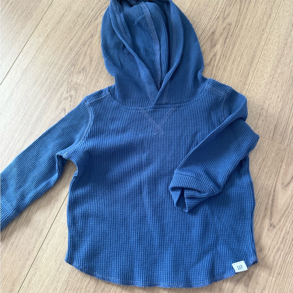 Blue Hooded Kids Shirt by Gap